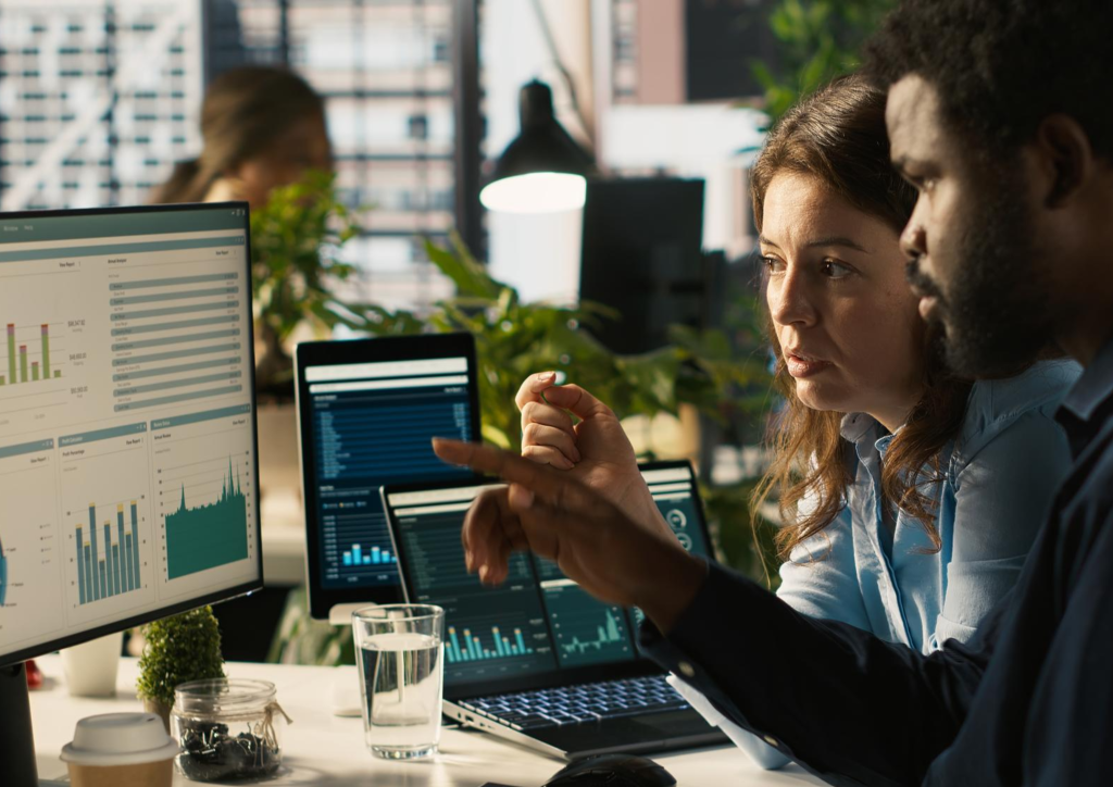 Illustration représentant la donnée au cœur de la transformation digitale